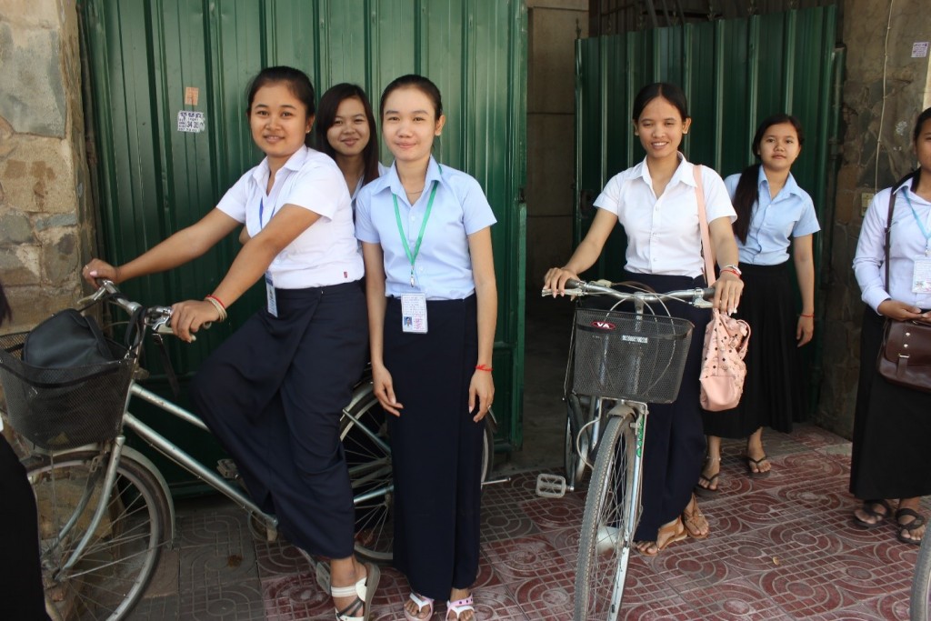 Students on Bikes, January 2014
